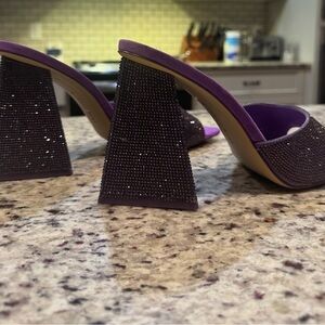 Giani Bernini Purple Embellished Heels